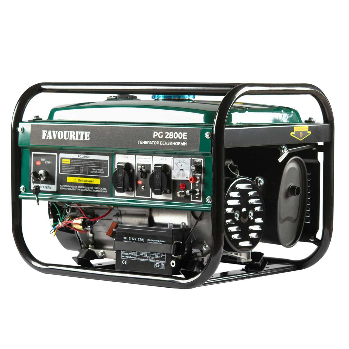 PG 2800E Генератор бензиновый 2,8 кВт, 7 л.с. электростартер FAVOURITE - фото 2 - generatory 